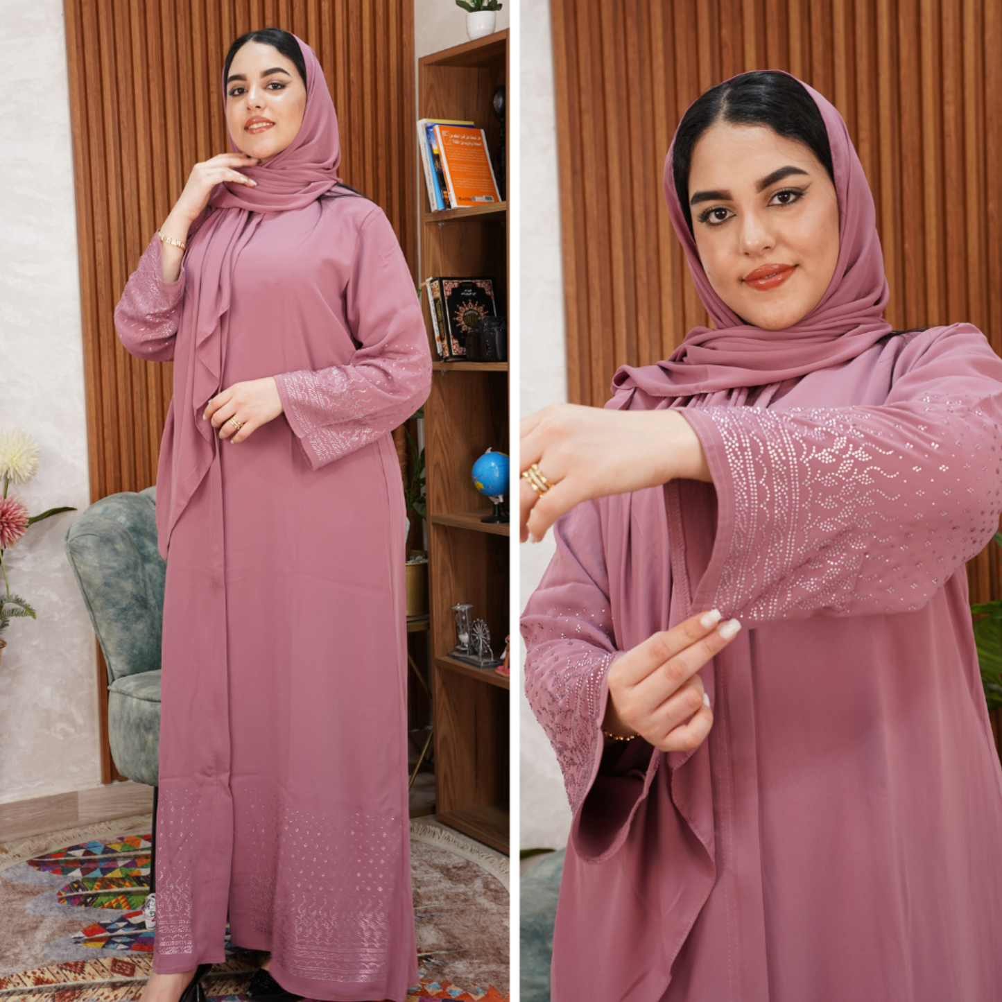 عباية إماراتية ستراس بالفولار