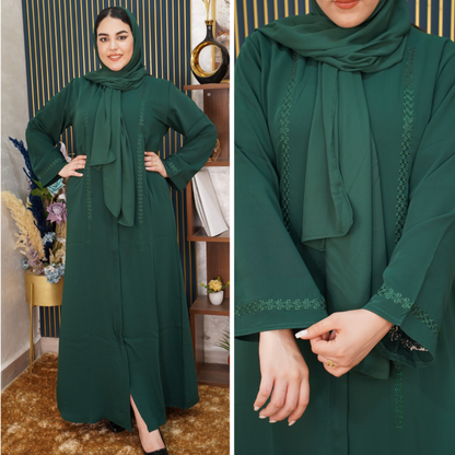 عباية إماراتية طرز بالفولار