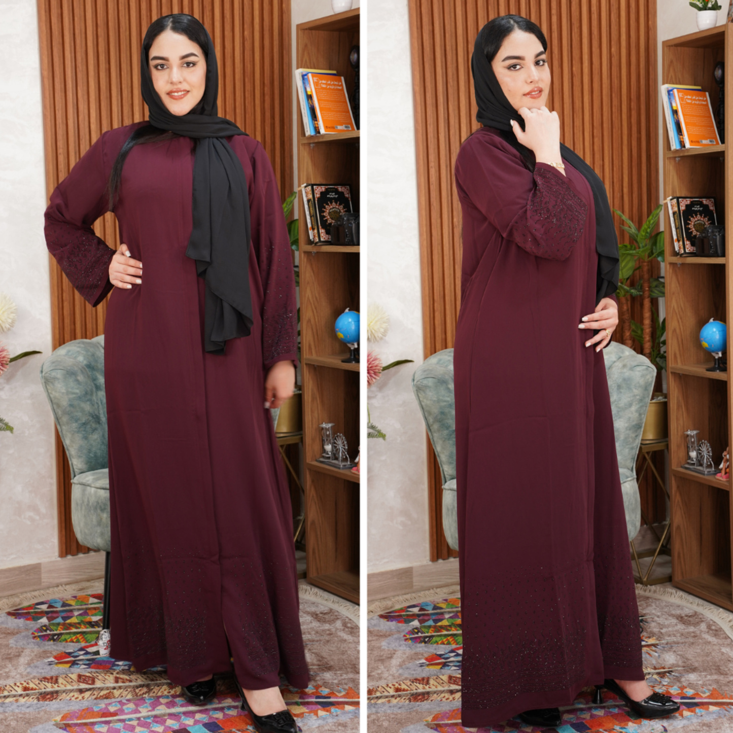 عباية إماراتية ستراس بالفولار