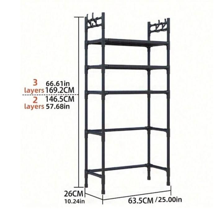 رف تخزين متعدد الطبقات